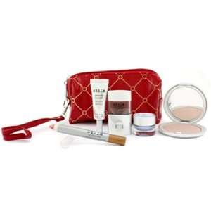 Exclusive By Stila MakeUp Set with Red Bag Face Powder + Concealer 