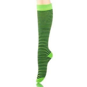   Black Skinny Striped Novelty Knee High Socks 9 11 