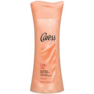 Caress Daily Silk Body Wash with White Peach and Silk Blossom, 18 