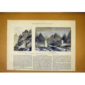   Sikkim Expedition Himalayas Tibetan Teesta Bridge 1888