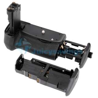 2x LP E6 Battery+Charger+Battery Grip Holder For Canon EOS 60D BGE9 
