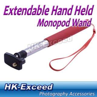 Extendable Hand Held Monopod Wand for Digital Camera DC   Red Color