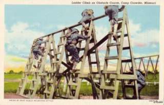 OBSTACLE COURSE LADDER CLIMB INFANTRY CAMP CROWDER, MO  