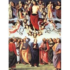   size 24x36 Inch, painting name The Ascension of Christ, by Perugino