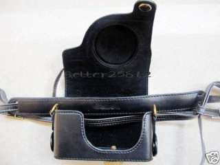 Leather camera case bag for canon powershot S90 S95 Blk  