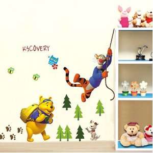  Wall Stickers Decals Kid Baby Room Cartoon Winnie the Pooh 