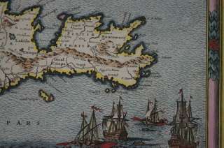 CRETE ISLAND CANDIA CHANIA RETHYMNON GREECE EUROPE ENGRAVING DE WIT 