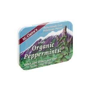 St. Claires   Truly Organic Mints   Peppermint, 12 Units / 1.5 oz