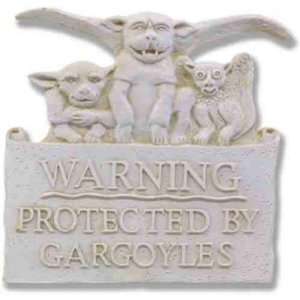  Gargoyle warning statue home garden sculpture sign New 