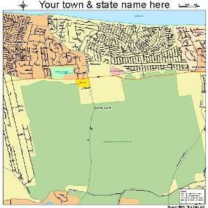  Street & Road Map of Rocky Point, New York NY   Printed 