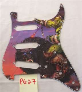 CUSTOM ARTWORK SCRATCHPLATE FOR FENDER STRAT/12 STYLES  