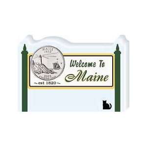    Keepsake, Wooden   ME State Quarter Holder 