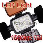PRO AL 198C Camera LED Video Light Lamp for Canon Nikon Color 