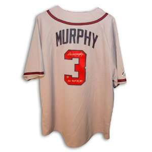  Dale Murphy Signed Uniform   Gray Inscribed NL MVP 8283 