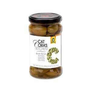 Cat Cora 6.2 oz. Pitted Olympian Green Olives  Grocery 