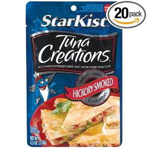 Starkist Tuna Creations, Hickory Smoked, 4.5 Ounce Pouch (Pack of 20 