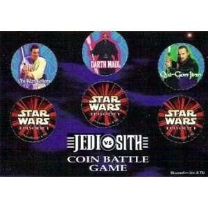  Star Wars Episode I Jedi vs Sith Coin Battle Game 