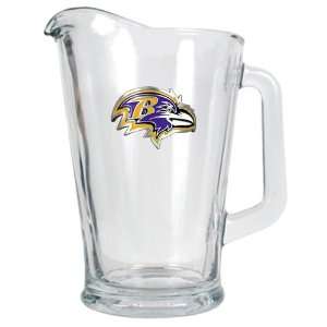  Baltimore Ravens NFL 60oz Glass Pitcher   Primary Logo 