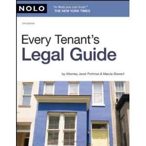   Every Tenants Legal Guide [Paperback] Janet Portman Attorney Books