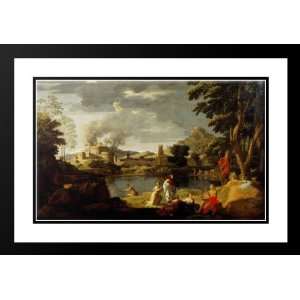  Poussin, Nicolas 40x28 Framed and Double Matted Landscape 
