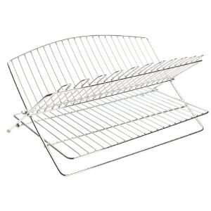 Polder Designer Series Stainless Steel Folding Dish Rack  