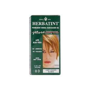   Herbal Haircolour Gel 8D Light Golden Blonde    135 mL Beauty