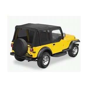 1988 1995 Jeep Wrangler Sailcloth Replace A Top w/Tinted Side/Rear and 
