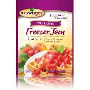 Mrs. Wages NO COOK Freezer Jam   SIX 1.59oz packets  