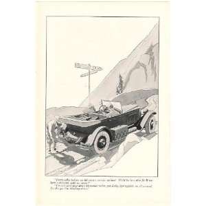  1926 Kelly Springfield Tires Car No Spare Mountain Print 