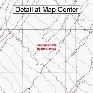  USGS Topographic Quadrangle Map   Springdale SW, Nevada 