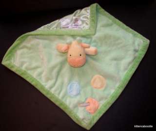 Carters Just One Year I love Mommy Green Giraffe Security Blanket 