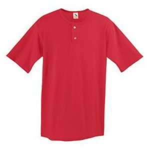  Augusta Sportswear Two Button Custom Baseball Jersey RED 