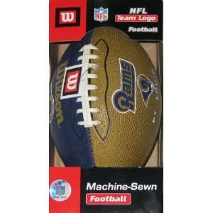   St. Louis Rams Wilson NFL Team Logo Machine Sewn Football Sports