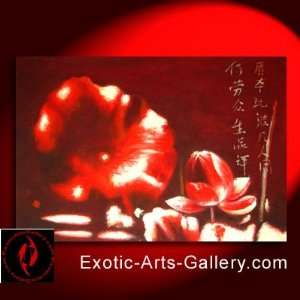  Feng Shui Painting Chinese Flower Painting Lotus Flower 