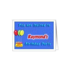  Raymonds Birthday, Invitation to the Party Card Toys 