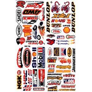  Sponsor Motocross Racing Tuning Decal Sticker Sheet C206 