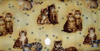 Cat Kitten Paw Print Custom Fabric Valance Curtain  