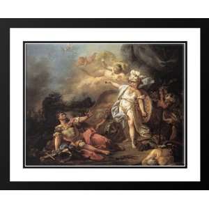   Joseph 24x20 Framed and Double Matted The Combat of Mars and Minerva
