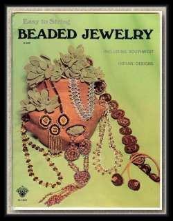   JEWELRY Craft Pattern Book~Easy SOUTHWEST & INDIAN Designs~1970s