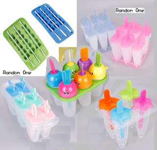 Multi Design Popsicle Mold Maker Ice Pop Cream Maker Kids Children 