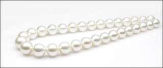 PERFECT WHITE 13 16MM SOUTH SEA PEARL NECKLACE 18INCH  