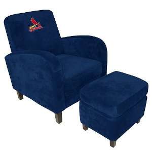  St Louis Cardinals Den Chair With Ottoman