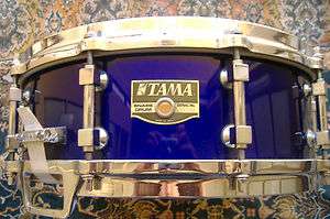 HARD TO FIND TAMA Artwood 5X14 Snare JEWEL BLUE HIGH GLOSS LACQUER 