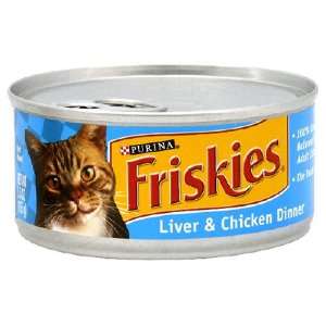 Friskies Liver & Chicken Dinner Classic Pate Cat Food 5.5 oz  