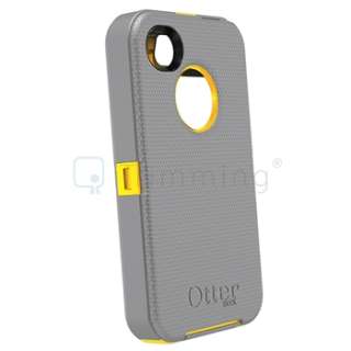   Cases Cover For iPhone 4S & 4 G Gun metal Grey/ Sun Yellow  
