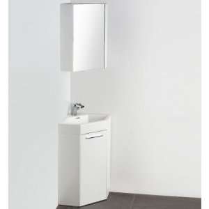   Corner Bathroom Vanity & Medicine Cabinet FVN5084WH