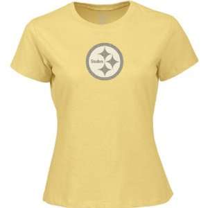   Pittsburgh Steelers Womens Sunbeam Sequin Logo Tee