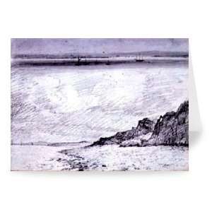 Sheerness; Coast scene near Southend, 1814   Greeting Card (Pack of 