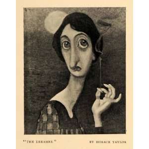  1911 Print Dreamer Caricature Portrait Horace Taylor 