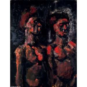     Georges Rouault   32 x 42 inches   Girls 1